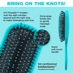 Conair Knot Dr. brush detangling wet hair with snag-free glide