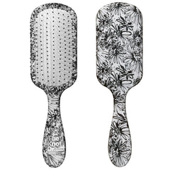 Conair Knot Dr. floral-print hairbrush glides through tangles quickly