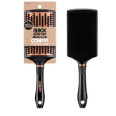 Conair Quick Blow Dry Copper Collection paddle brush, wide curved surface for fast drying and smooth blowouts.
