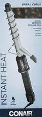 Conair spiral-guide-barrel closeup helps shape defined spiral curls.