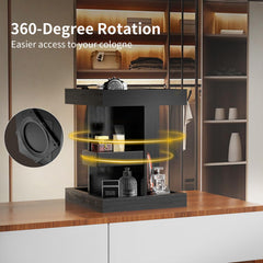 Coneqwliy 360-degree rotation base highlighting durable pine wood