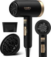 CONFU hair dryer with 1600W motor for fast drying and efficiency