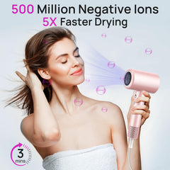 CONFU hair dryer with magnetic diffuser reduces frizz for smoother styling