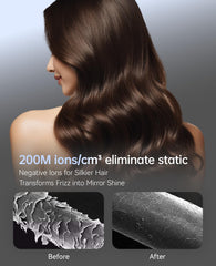CONFU hair dryer roller temperature slide for customizable wind and heat.