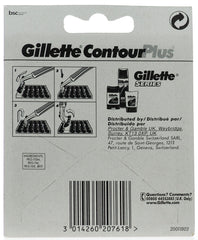 Sistema de afeitado pivotante Contour Plus con dos cuchillas para un afeitado preciso.