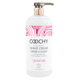 Coochy Shave Cream bottle-front highlights 32 oz size for long-lasting hydration