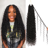 CooCooJoo Goddess Faux Locs 24 inch full-length for natural daily wear.