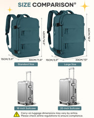 Coofay travel backpack airline-approval-pass-through demonstrates easy security checks