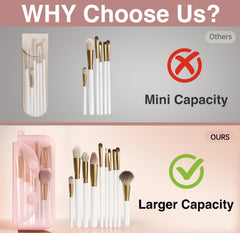 Cool-Angle magnetic closure secures cosmetics on the go.