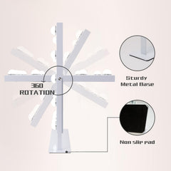 COOLJEEN vanity mirror featuring 360-degree swivel for flexible angles