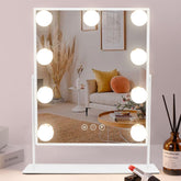 COOLJEEN vanity mirror with lights front view for quick makeup application and even lighting.