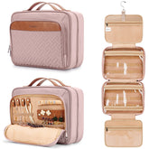 COOSKY travel bag closed keeps full-size items secure during travel.