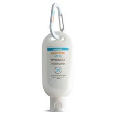 Coral Safe reef-safe sunscreen bottle ready for beach days with SPF 30.