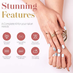 CoralBeau Nail Art Kit tweezers—precise placement for clean designs