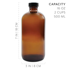 Cornucopia Brands reusable chalk label on bottle for easy labeling.