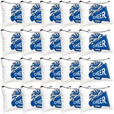 Cosblank cheer makeup bag blue 20-pcs bulk for team gifts and on-the-go storage.