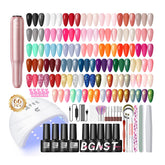 COSCELIA gel nail kit with UV light and drill for at-home manicures