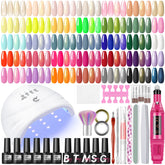 COSCELIA gel nail-polish kit with UV light and drill for professional-looking at-home manicures.