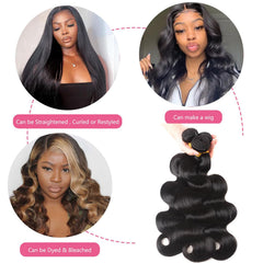 Coshgirl Brazilian virgin hair three bundles pack with thick ends