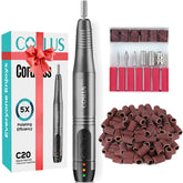 COSLUS cordless nail drill front view compact design for comfortable use