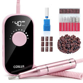 COSLUS nail drill front view shows precise shaping for home use