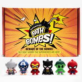 Cosmetics Stories superhero bath bomb delivers colorful fizz for an exciting, kid-friendly bath time.