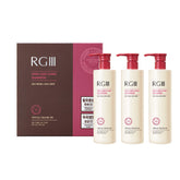 COSMOCOS RGIII shampoo bottle front view in 3pc set highlights product focus and volume