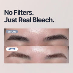 COSNORI Easy Brow Tone Changer mixing-in-pouch demonstrates simple DIY brow-toning process.