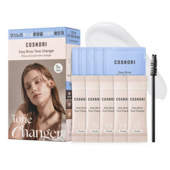 COSNORI Easy Brow Tone Changer packaging shows clean, pre-measured portions for easy at-home use.