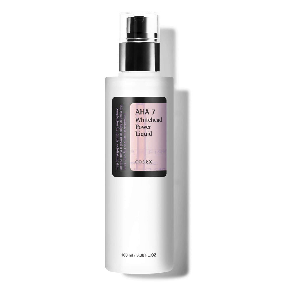 COSRX 7% Glycolic Acid Power Liquid bottle close-up—exfoliation for smoother skin.