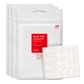 COSRX Acne Pimple Patch pack with three sizes shown for versatile blemish coverage