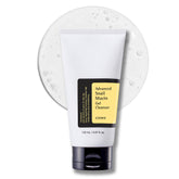 COSRX Advanced Snail Mucin Gel Cleanser bottle demonstrates hydrating daily cleansing for dry skin.