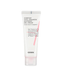 COSRX Balancium Comfort Cool Ceramide Gel Cream tube refreshing hydration for irritated skin.