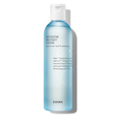 COSRX Hydrium Watery Toner bottle close-up highlights hydration benefits.