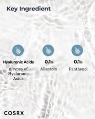 COSRX Hydrium Toner on a cotton pad for even application and better absorption.