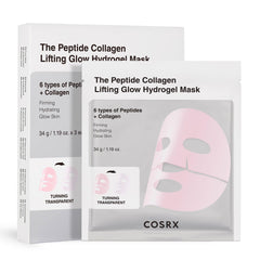 COSRX Pink Peptides packaging displays three masks for quick hydration routines