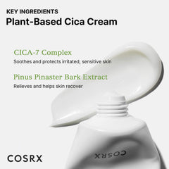 COSRX Pure Fit Cica Cream routine shot suggests morning and night skincare use