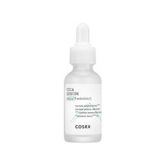 COSRX Pure Fit Cica Serum bottle closeup, soothing sensitive skin support