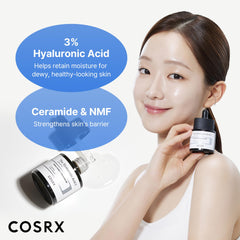 COSRX serum dropper closeup delivering precise hydration