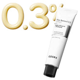COSRX Retinol 0.3% Cream bottle close-up highlighting anti-aging formula
