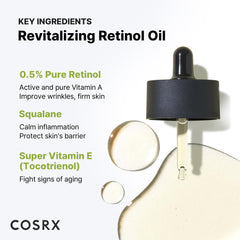 COSRX Retinol 0.5 Oil night routine application on face for smoother look