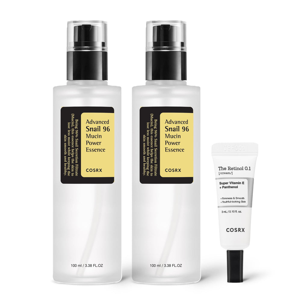 COSRX Snail 96% Mucin Power Essence bottle boosts hydration and skin vitality.