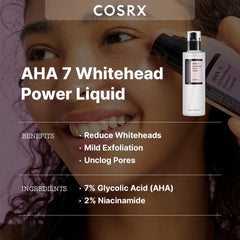 COSRX Whitehead Removal Liquid application demonstrates mild exfoliation for fewer whiteheads.