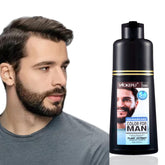 COSYAGE black beard dye bottle for fast 5-minute gray coverage.