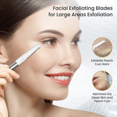 COSYLIFE coarse serrated blade for eyebrow shaping and detail work.