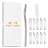 COSYLIFE Eyebrow Razor with detailed razor head for precise eyebrow shaping and peach fuzz removal
