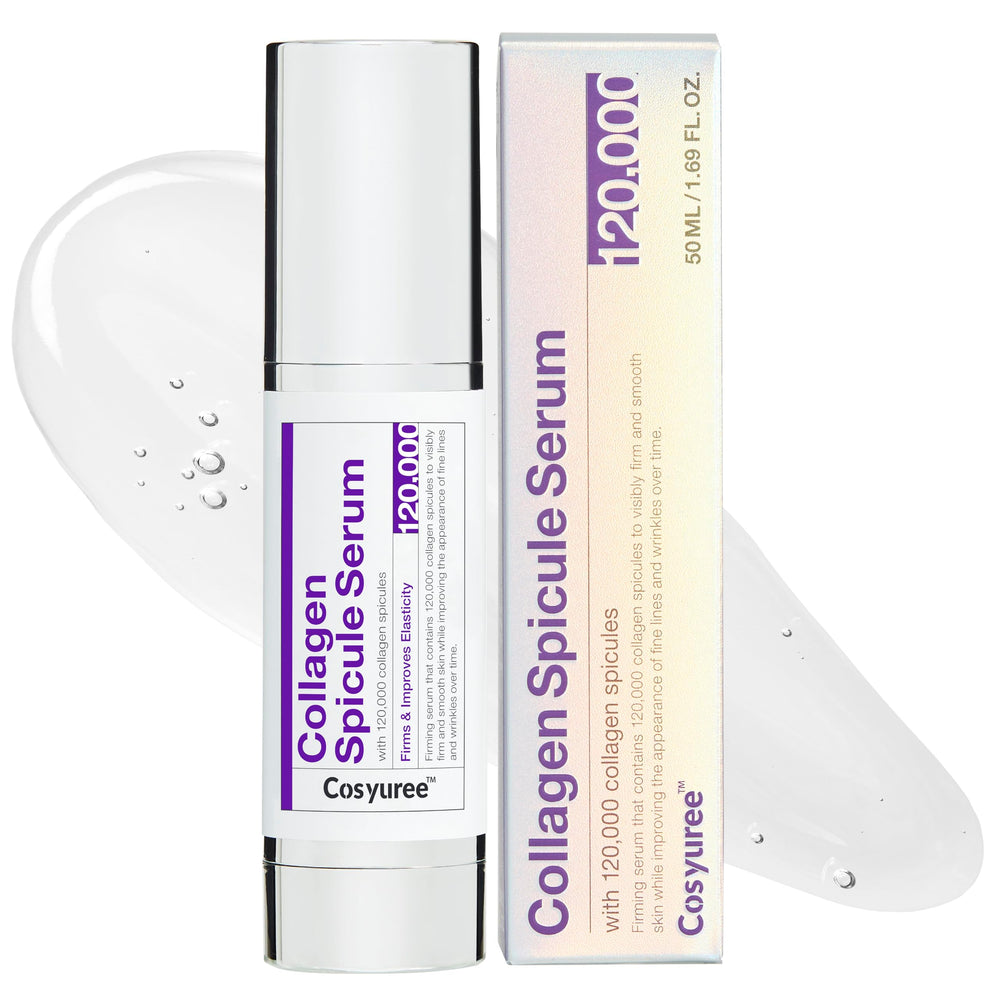 Cosyuree Collagen Spicule Serum bottle close-up for deep hydration