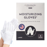 Cottonnerie Basics cotton gloves sleeping on hand for overnight hydration