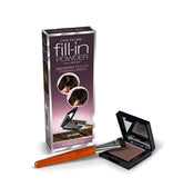 Cover Your Gray Fill In Powder dark brown pack-2 compact with mirror for discreet thinning coverage.