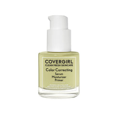 CoverGirl Clean Fresh Color Correcting Serum bottle close-up showing hydrating texture